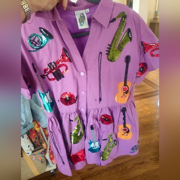 Queen of Sparkles Musical Romper - Picture 4 of 5